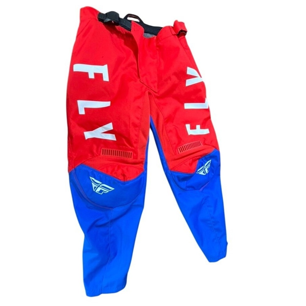 Fly Racing F-16 Motocross Pants Red Blue Mens Size 28 Dirt Bike Riding Gear USA